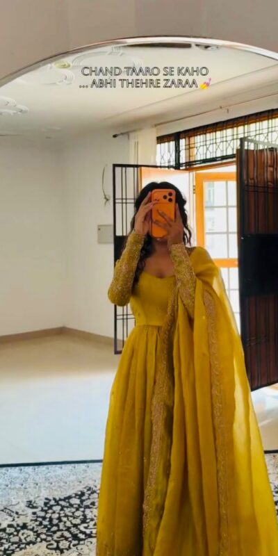 ZF 6012 Yellow in Gold Crush Zari Work & Embroidery Work Gown . Affordable Price ₹2149. Delivery 4-6 Working Days. Shop now. | Bollywood Gowns, Creative Gowns, Designer Gowns, Embroidered Gowns, Gowns, Party Wear Gowns