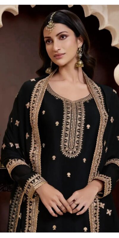 FC 71151 Black Chinon Salwar Suit Perfect for Wedding, Party, Lohri, Eid, Holi – . Affordable Price ₹2549. Delivery 4-6 Working Days. Shop now. | Casual Suits, Jump Suits, Creative suits, Designer Suits, Palazzo Suits, Party Wear Suits, Patiala Suits, Salwar suit, Straight Suits