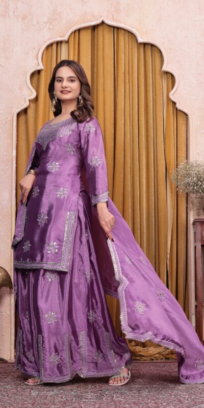 FE 142 Lavender in Chinon Embroidery Work & Sequins Work Salwar Suit . Special Price ₹2149. Delivery 4-6 Working Days. Shop now. | Casual Suits, Jump Suits, Creative suits, Designer Suits, Palazzo Suits, Party Wear Suits, Patiala Suits, Salwar suit, Straight Suits