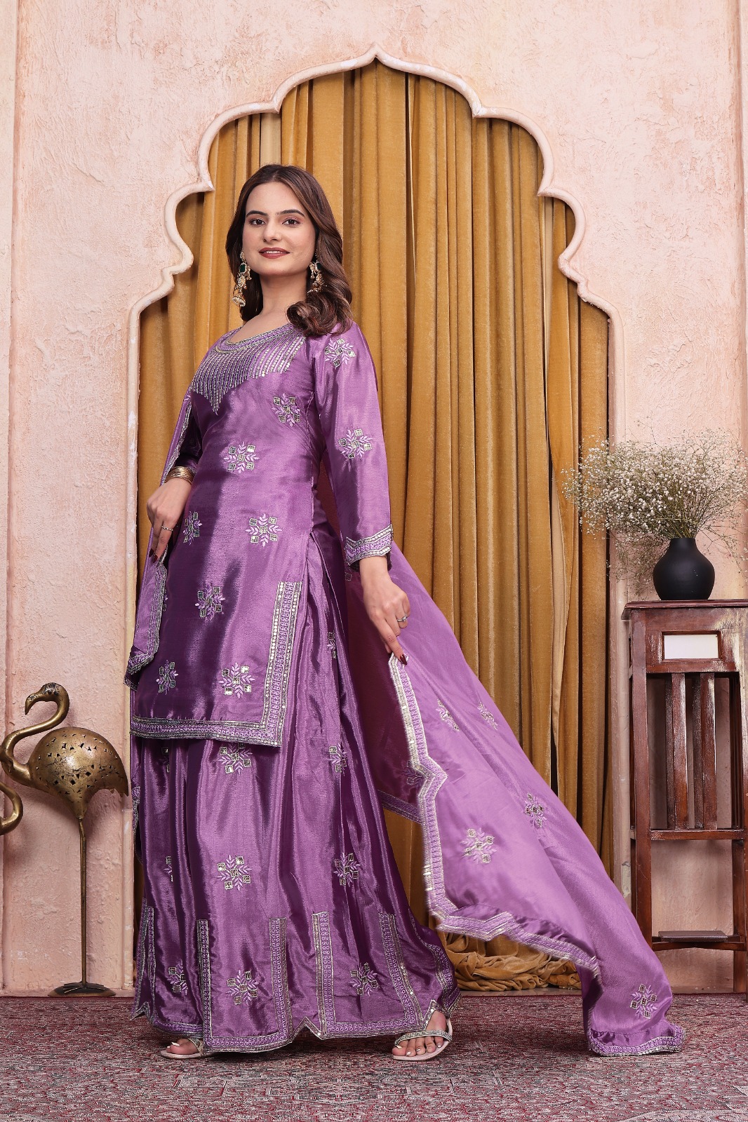 FE 142 Lavender in Chinon Embroidery Work & Sequins Work Salwar Suit . Special Price ₹2149. Delivery 4-6 Working Days. Shop now. | Casual Suits, Jump Suits, Creative suits, Designer Suits, Palazzo Suits, Party Wear Suits, Patiala Suits, Salwar suit, Straight Suits
