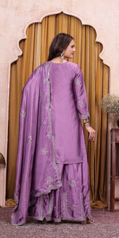 FE 142 Lavender in Chinon Embroidery Work & Sequins Work Salwar Suit . Special Price ₹2149. Delivery 4-6 Working Days. Shop now. | Casual Suits, Jump Suits, Creative suits, Designer Suits, Palazzo Suits, Party Wear Suits, Patiala Suits, Salwar suit, Straight Suits