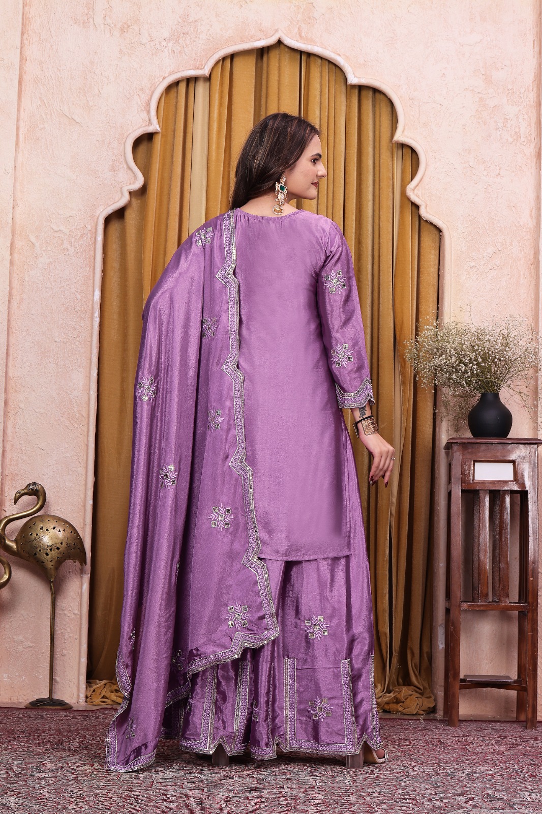 FE 142 Lavender in Chinon Embroidery Work & Sequins Work Salwar Suit . Special Price ₹2149. Delivery 4-6 Working Days. Shop now. | Casual Suits, Jump Suits, Creative suits, Designer Suits, Palazzo Suits, Party Wear Suits, Patiala Suits, Salwar suit, Straight Suits