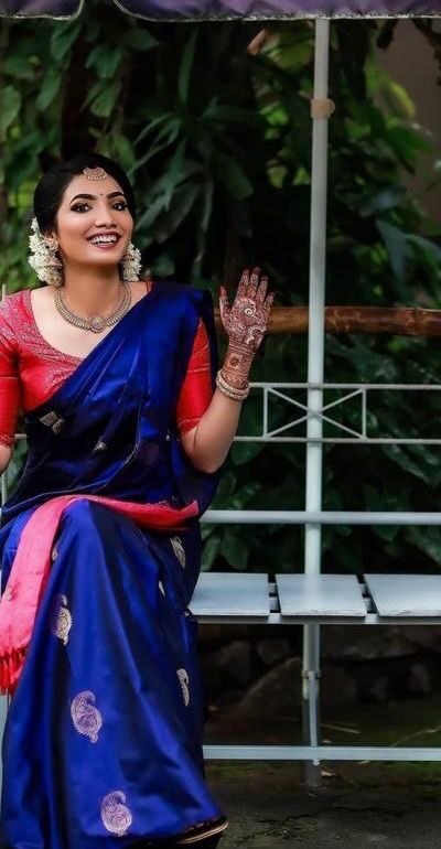 KP 2053 Blue in Soft Lichi Silk Jacquard Work Designer Work Saree . Exclusive Offer ₹1249. Delivery 4-6 Working Days. Shop now. | Creative Sarees, Bollywood Sarees, Designer Sarees, Embroidered Sarees, Ethnic Saree, Modern Digital sarees, Party Wear Sarees, Sarees