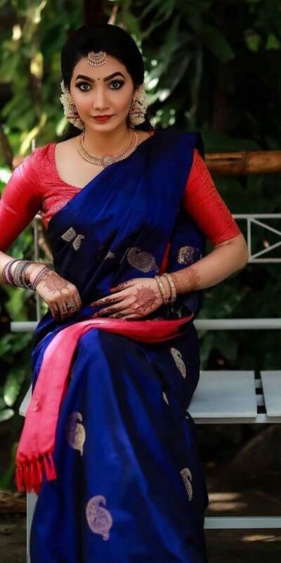 KP 2053 Blue in Soft Lichi Silk Jacquard Work Designer Work Saree . Exclusive Offer ₹1249. Delivery 4-6 Working Days. Shop now. | Creative Sarees, Bollywood Sarees, Designer Sarees, Embroidered Sarees, Ethnic Saree, Modern Digital sarees, Party Wear Sarees, Sarees