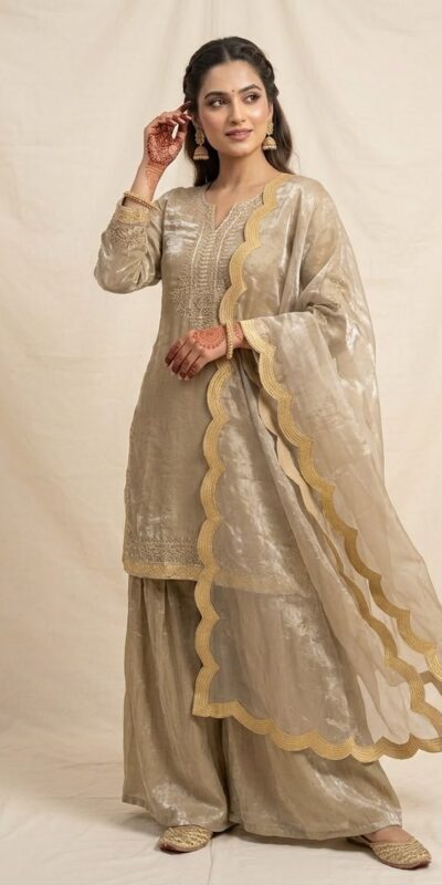 LG 2123 Golden Fendy Salwar Suit with Embroidery Work & Sequins Work. Exclusive Offer ₹2099. Delivery 4-6 Working Days. Shop now. | Casual Suits, Jump Suits, Creative suits, Designer Suits, Palazzo Suits, Party Wear Suits, Patiala Suits, Salwar suit, Straight Suits