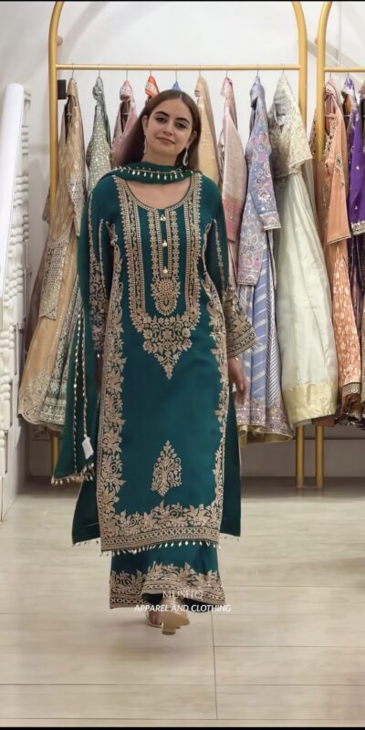 SR 1716 Teal Colour Faux Georgette Salwar Suit with Lace Work. Introductory Price ₹2449. Delivery 4-6 Working Days. Shop now. | Casual Suits, Jump Suits, Creative suits, Designer Suits, Palazzo Suits, Party Wear Suits, Patiala Suits, Salwar suit, Straight Suits