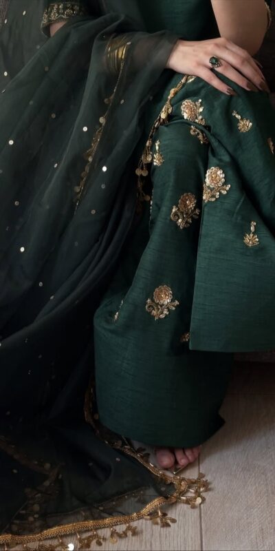 MF 535 Teal Green Aada Slab Silk Salwar Suit with Embroidery Work & Mirror Work. Festive Deal ₹2399. Delivery 4-6 Working Days. Shop now. | Casual Suits, Jump Suits, Creative suits, Designer Suits, Palazzo Suits, Party Wear Suits, Patiala Suits, Salwar suit, Straight Suits