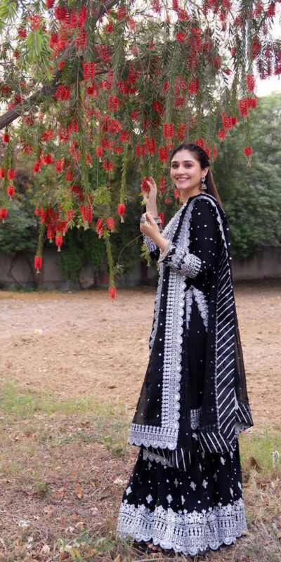 ZB 5064 Black Faux Georgette Salwar Suit with Embroidery Work. Available at ₹2049 only. Delivery 4-6 Working Days. Shop now. | Casual Suits, Jump Suits, Creative suits, Designer Suits, Palazzo Suits, Party Wear Suits, Patiala Suits, Salwar suit, Straight Suits