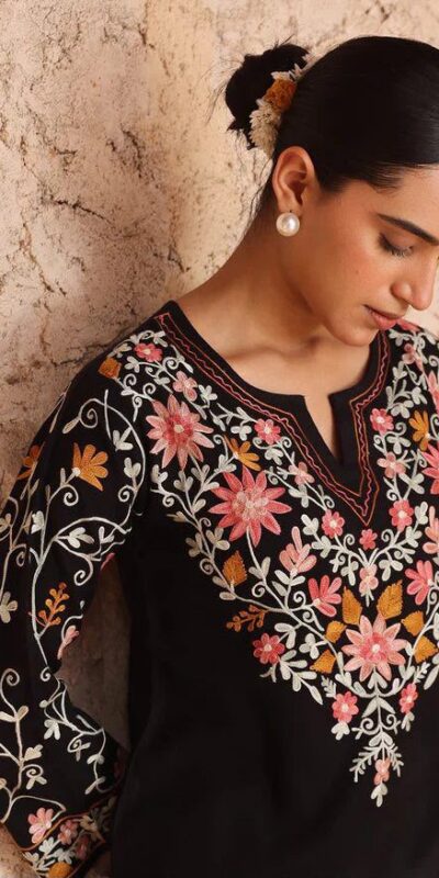 ND 5058 Black | Black Roman Silk Salwar Suit with Embroidery Work. Grab it for ₹2099. Delivery 4-6 Working Days. Shop now. | Casual Suits, Jump Suits, Creative suits, Designer Suits, Palazzo Suits, Party Wear Suits, Patiala Suits, Salwar suit, Straight Suits