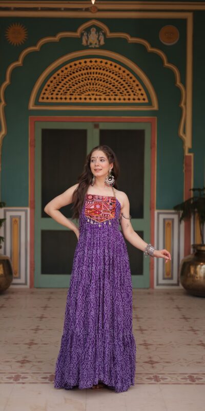 KA 1119 Purple Gown Perfect for Wedding, Party, Makar Sankranti, Festival Celebrations, Engagement –. Grab it for ₹1799. Delivery 4-6 Worki | Bollywood Gowns, Creative Gowns, Designer Gowns, Embroidered Gowns, Gowns, Party Wear Gowns
