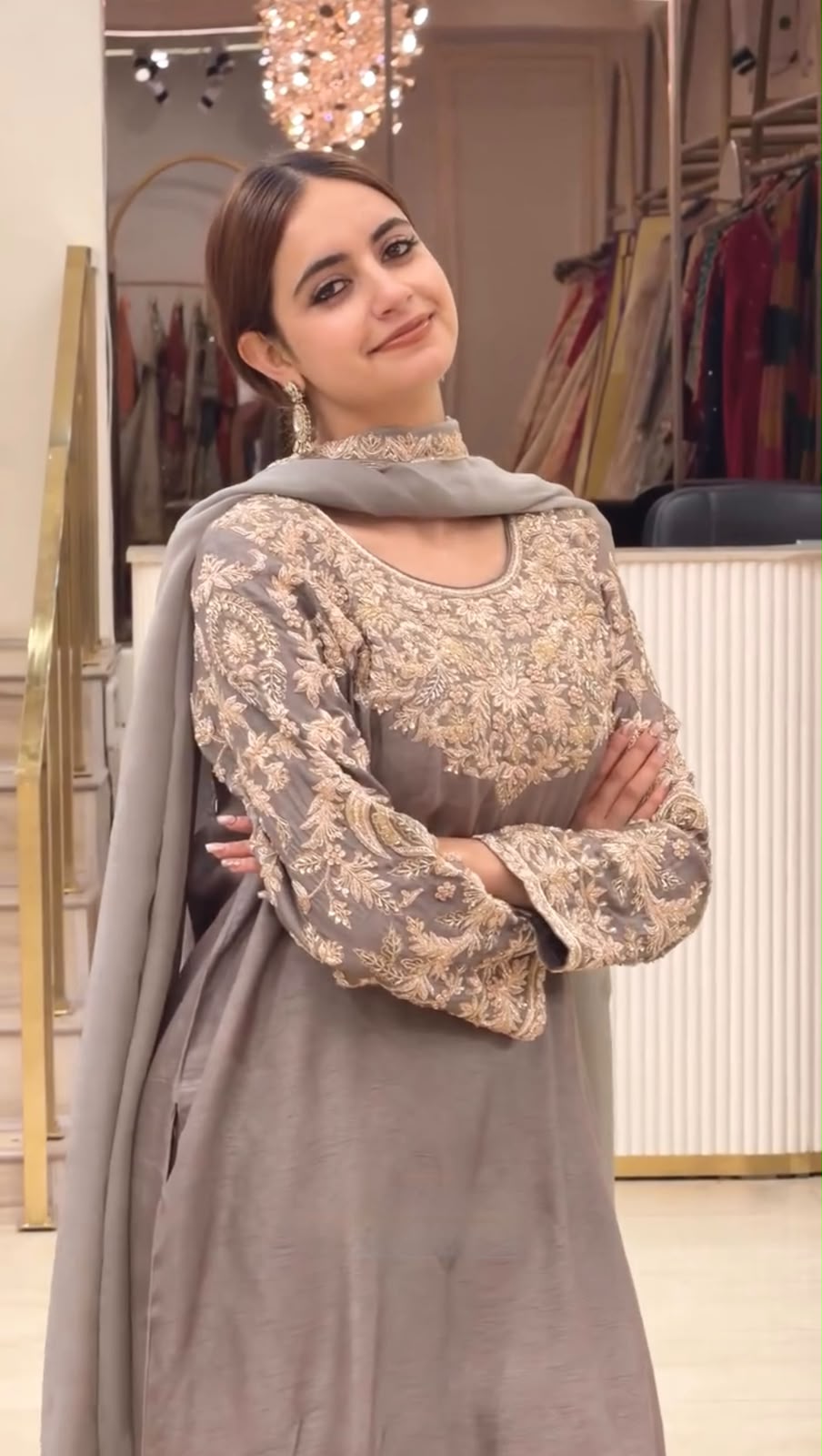 AD 242 Grey Color Chinon Silk Salwar Suit with Embroidery Work. Online Get it for ₹2249. Delivery 4-6 Working Days. Shop now. | Casual Suits, Jump Suits, Creative suits, Designer Suits, Palazzo Suits, Party Wear Suits, Patiala Suits, Salwar suit, Straight Suits