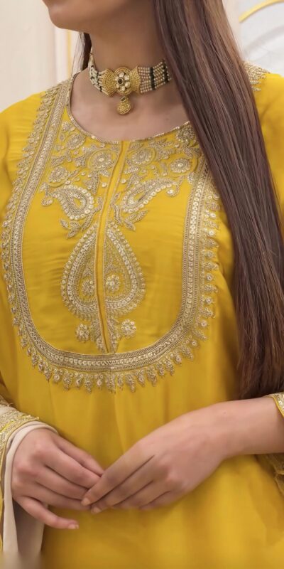 NSR 908 Yellow Color Chinon Silk Salwar Suit with Embroidery Work. Online Get it for ₹2399. Delivery 4-6 Working Days. Shop now. | Casual Suits, Jump Suits, Creative suits, Designer Suits, Palazzo Suits, Party Wear Suits, Patiala Suits, Salwar suit, Straight Suits