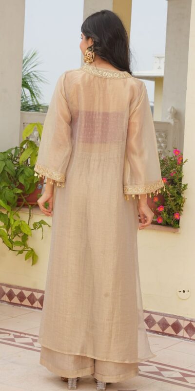 AD 241 Cream in Golden Tissue Embroidery Work & Sequins Work Salwar Suit. Get it for ₹2149. Delivery 4-6 Working Days. Shop now. | Casual Suits, Jump Suits, Creative suits, Designer Suits, Palazzo Suits, Party Wear Suits, Patiala Suits, Salwar suit, Straight Suits