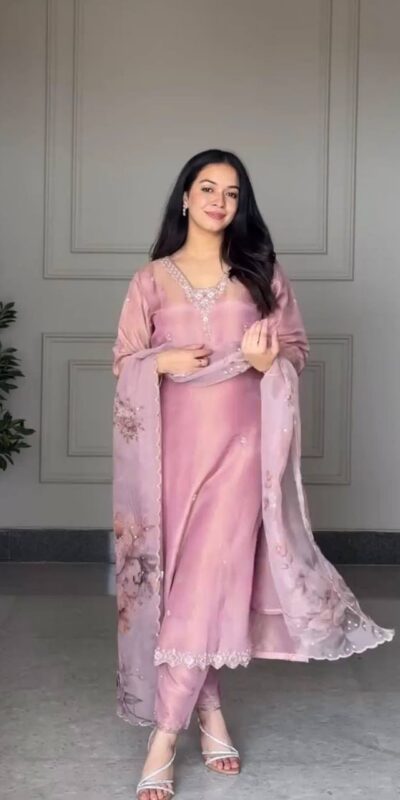 DB 006 Pink Pure Natural Crep Salwar Suit with Moti Work & Embroidery Work. Affordable Price ₹2199. Delivery 4-6 Working Days. Shop now. | Casual Suits, Jump Suits, Creative suits, Designer Suits, Palazzo Suits, Party Wear Suits, Patiala Suits, Salwar suit, Straight Suits