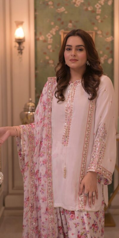 JF 057 White Pure Natural Crep Salwar Suit with Moti Work & Embroidery Work. Affordable Price ₹2349. Delivery 4-6 Working Days. Shop now. | Casual Suits, Jump Suits, Creative suits, Designer Suits, Palazzo Suits, Party Wear Suits, Patiala Suits, Salwar suit, Straight Suits