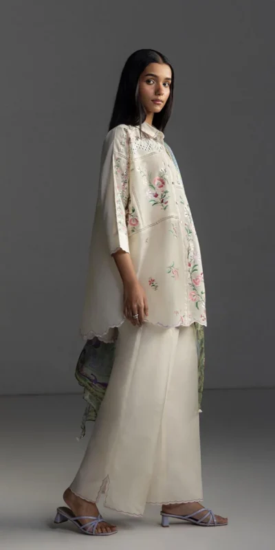 FC 1228 Cream Cambric Cotton Salwar Suit with Digital Print & Embroidery Work. Festive Deal ₹2499. Delivery 4-6 Working Days. Shop now. | Casual Suits, Jump Suits, Creative suits, Designer Suits, Palazzo Suits, Party Wear Suits, Patiala Suits, Salwar suit, Straight Suits