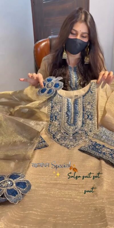 JF 055 Cream in Salsa Silk Embroidery Work & Sequins Work Salwar Suit . Get it for ₹2499. Delivery 4-6 Working Days. Shop now. | Casual Suits, Jump Suits, Creative suits, Designer Suits, Palazzo Suits, Party Wear Suits, Patiala Suits, Salwar suit, Straight Suits