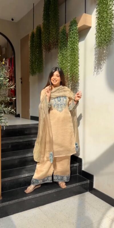 JF 055 Cream in Salsa Silk Embroidery Work & Sequins Work Salwar Suit . Get it for ₹2499. Delivery 4-6 Working Days. Shop now. | Casual Suits, Jump Suits, Creative suits, Designer Suits, Palazzo Suits, Party Wear Suits, Patiala Suits, Salwar suit, Straight Suits