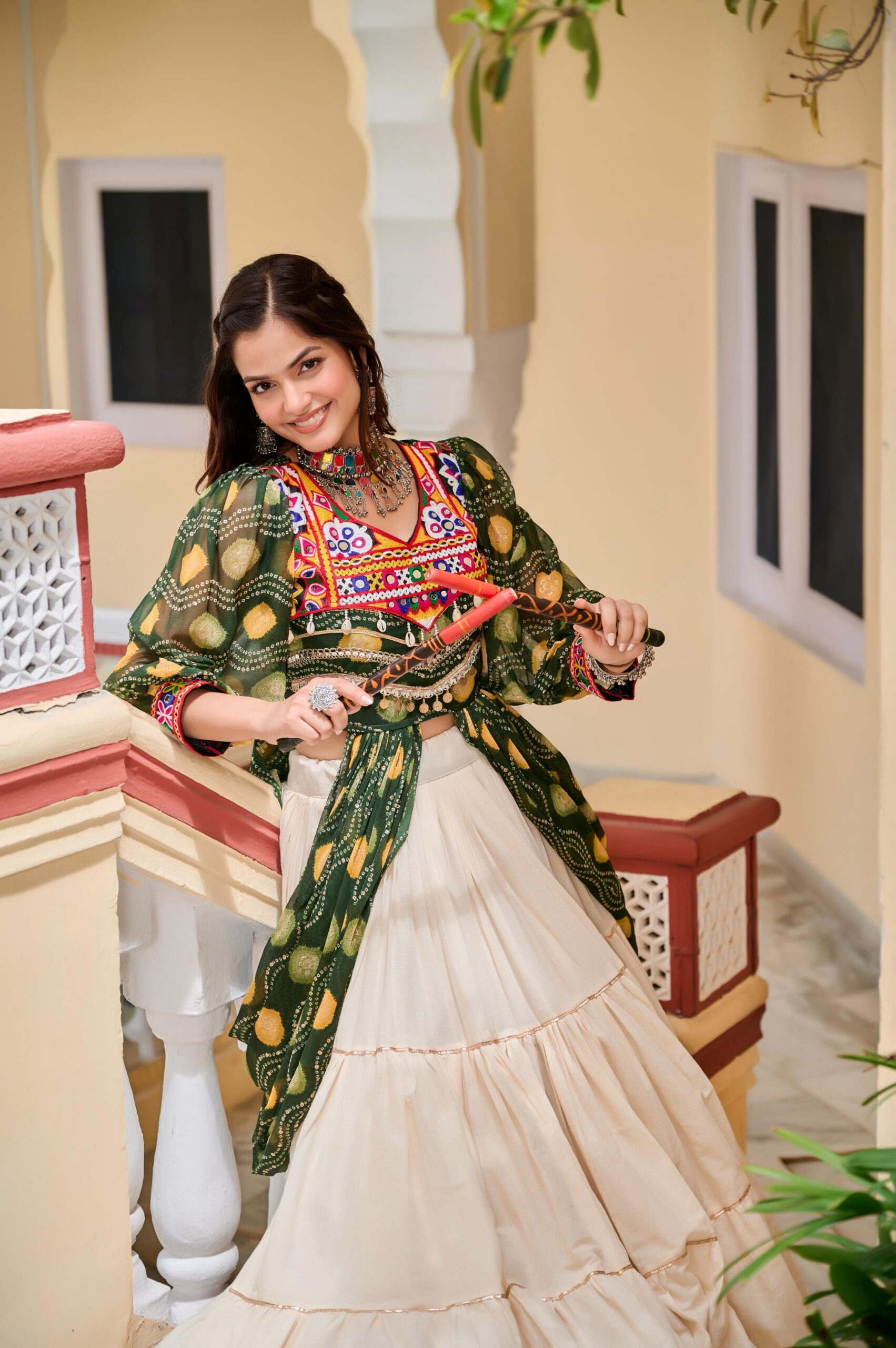 Ram 131 Green in Pure Cotton Mirror Work & Gamthi Work Lehenga Choli . Exclusive Offer ₹2949. Delivery 4-6 Working Days. Shop now. | Bollywood Lehenga, Creative Lehenga, Designer Lehenga, Embroidered Lehenga, Lehenga, Party Wear Lehenga