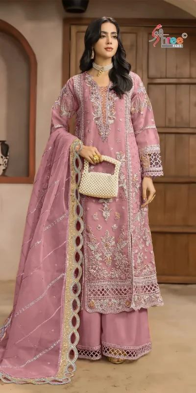 FC 1232 Pink| Chiffon Salwar Suit with Embroidery Work & Sequins Work. Introductory Price ₹2649. Delivery 4-6 Working Days. Shop now. | Casual Suits, Jump Suits, Creative suits, Designer Suits, Palazzo Suits, Party Wear Suits, Patiala Suits, Salwar suit, Straight Suits