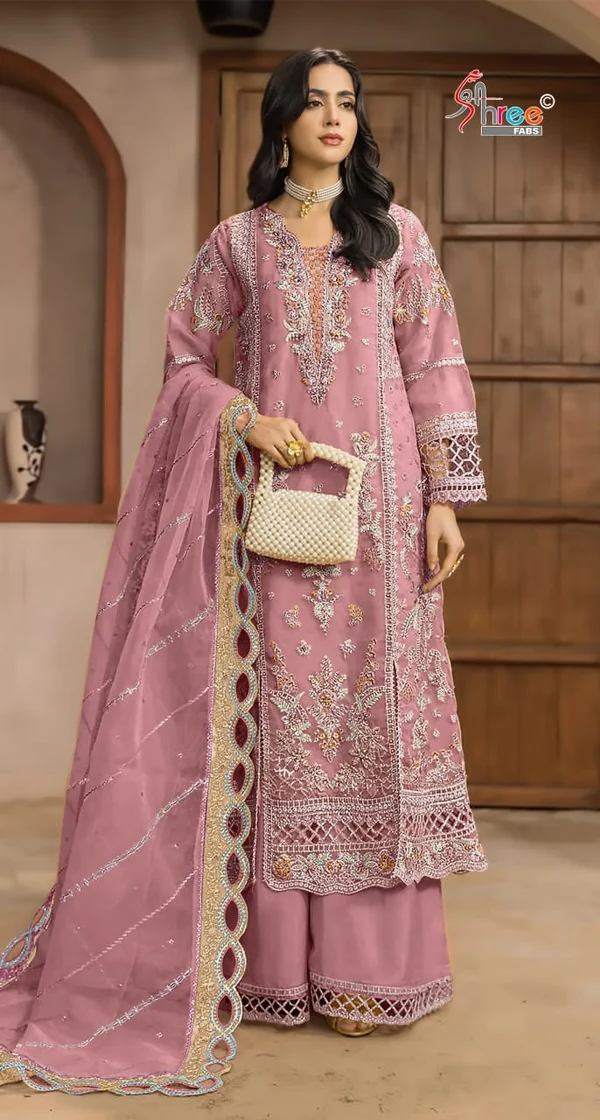 FC 1232 Pink| Chiffon Salwar Suit with Embroidery Work & Sequins Work. Introductory Price ₹2649. Delivery 4-6 Working Days. Shop now. | Casual Suits, Jump Suits, Creative suits, Designer Suits, Palazzo Suits, Party Wear Suits, Patiala Suits, Salwar suit, Straight Suits