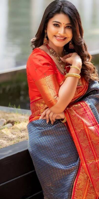 KPR 274 Grey Soft Lichi Silk Saree with Lace Work & Lace Border. Introductory Price ₹1649. Delivery 4-6 Working Days. Shop now. | Creative Sarees, Bollywood Sarees, Designer Sarees, Embroidered Sarees, Ethnic Saree, Modern Digital sarees, Party Wear Sarees, Sarees