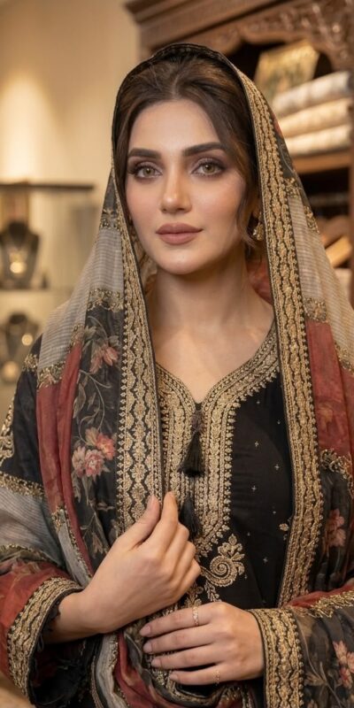 LG 2134 Black Mul Chanderi Salwar Suit with Embroidery Work & Sequins Work. Festive Deal ₹2399. Delivery 4-6 Working Days. Shop nowp | Casual Suits, Jump Suits, Creative suits, Designer Suits, Palazzo Suits, Party Wear Suits, Patiala Suits, Salwar suit, Straight Suits