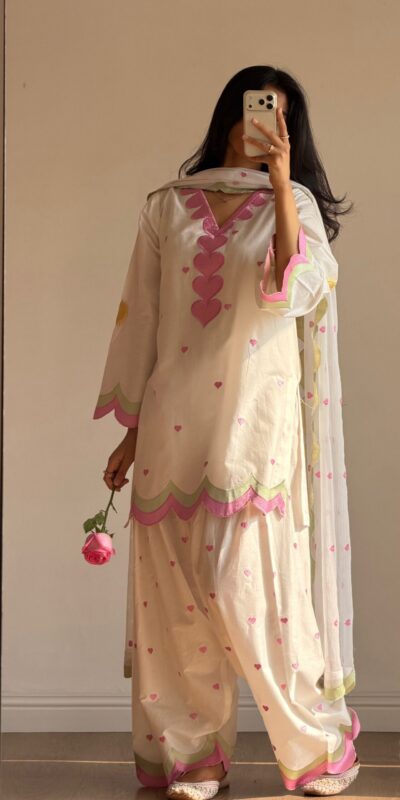 BE 490 White Mul Chanderi Salwar Suit with Embroidery Work & Sequins Work. Festive Deal ₹2399. Delivery 4-6 Working Days. Shop nowp | Casual Suits, Jump Suits, Creative suits, Designer Suits, Palazzo Suits, Party Wear Suits, Patiala Suits, Salwar suit, Straight Suits