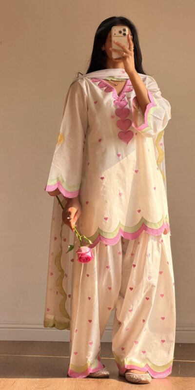 BE 490 White Mul Chanderi Salwar Suit with Embroidery Work & Sequins Work. Festive Deal ₹2399. Delivery 4-6 Working Days. Shop nowp | Casual Suits, Jump Suits, Creative suits, Designer Suits, Palazzo Suits, Party Wear Suits, Patiala Suits, Salwar suit, Straight Suits