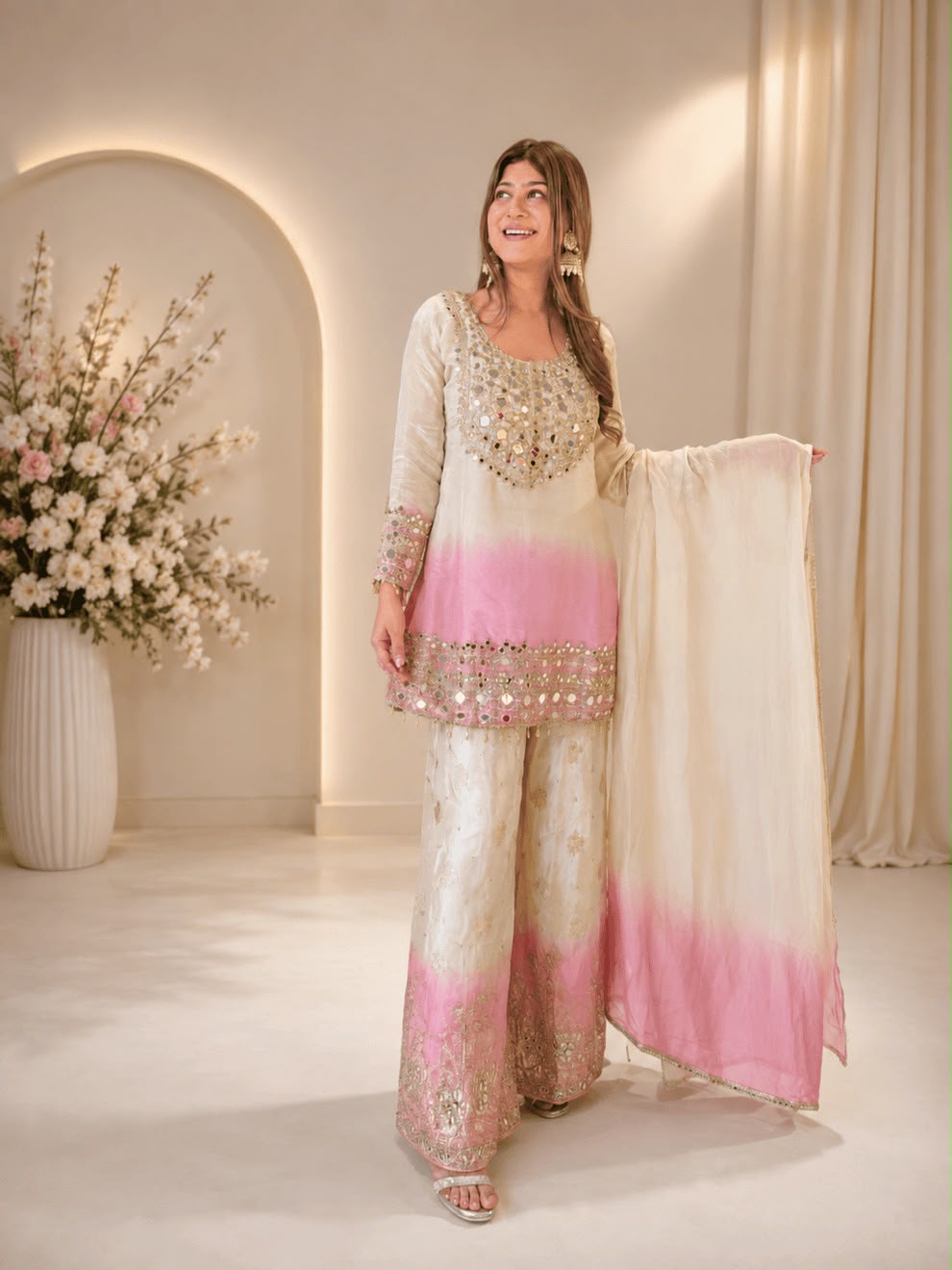 BE 491 Pink in Star Georgette Embroidery Work Salwar Suit . Introductory Price ₹2349. Delivery 4-6 Working Days. Shop now. | Casual Suits, Jump Suits, Creative suits, Designer Suits, Palazzo Suits, Party Wear Suits, Patiala Suits, Salwar suit, Straight Suits