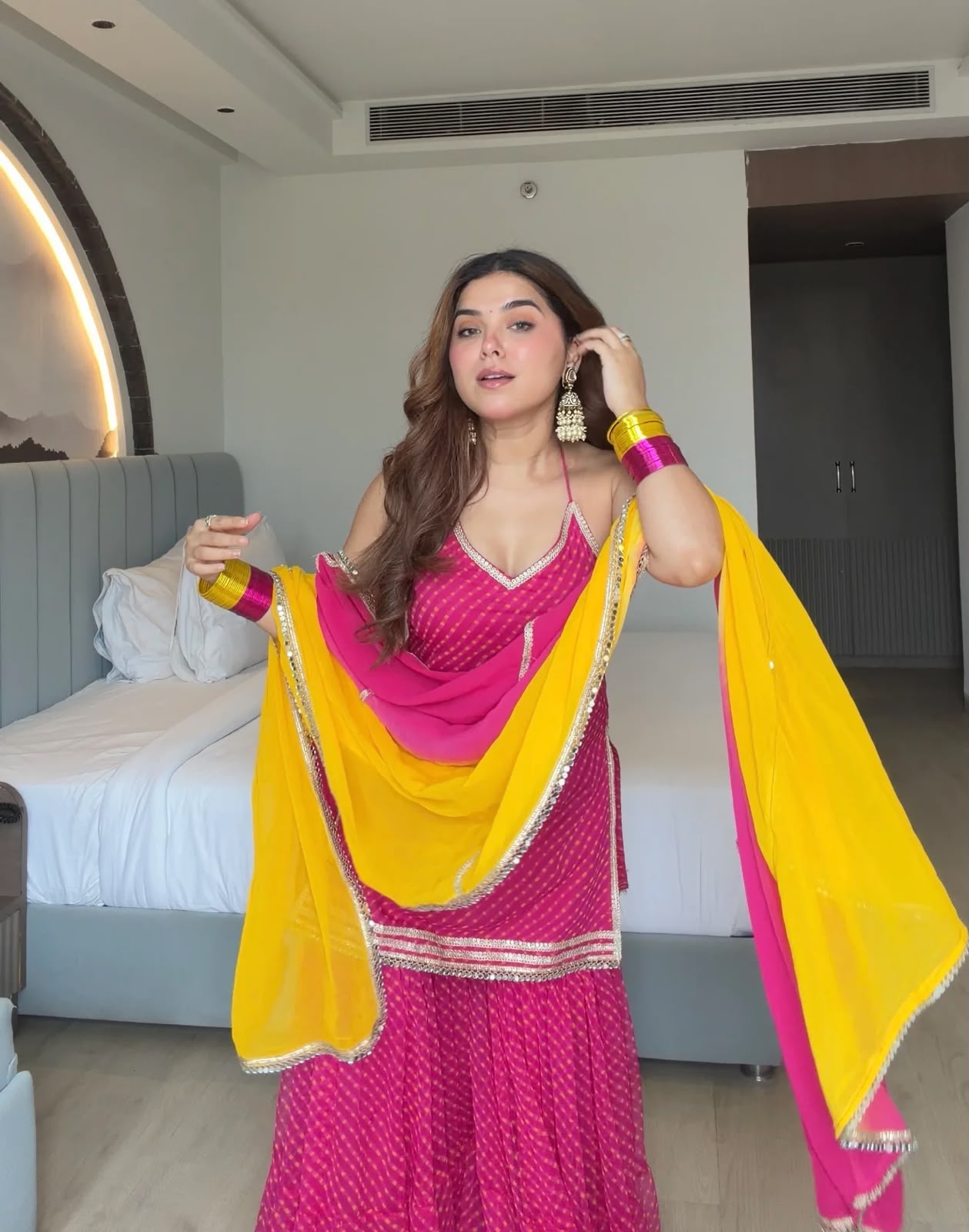 KD 1639 Pink | Faux Georgette Salwar Suit with Mirror Work & Embroidery Work. Get it for ₹2399. Delivery 4-6 Working Days. Shop now. | Casual Suits, Jump Suits, Creative suits, Designer Suits, Palazzo Suits, Party Wear Suits, Patiala Suits, Salwar suit, Straight Suits