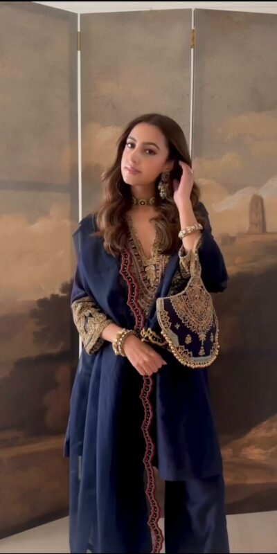 SR 1722 Navy Blue Roman Silk Salwar Suit with Sequins Work & Embroidery Work. Available at ₹2349 only. Delivery 4-6 Working Days. Shop now. | Casual Suits, Jump Suits, Creative suits, Designer Suits, Palazzo Suits, Party Wear Suits, Patiala Suits, Salwar suit, Straight Suits