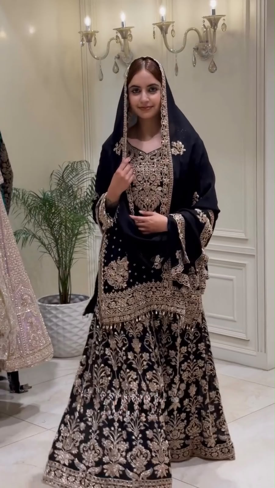 KF 1733 Black Faux Georgette Salwar Suit with Mirror Work & Embroidery Work. Get it for ₹2849. Delivery 4-6 Working Days. Shop now. | Casual Suits, Jump Suits, Creative suits, Designer Suits, Palazzo Suits, Party Wear Suits, Patiala Suits, Salwar suit, Straight Suits