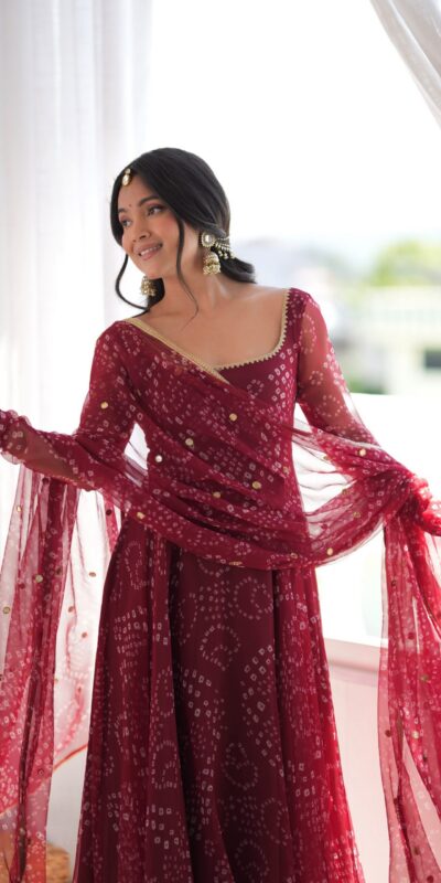SRK 5368 Maroon Faux Georgette Salwar Suit with Mirror Work & Embroidery Work. Get it for ₹2149. Delivery 4-6 Working Days. Shop now. | Casual Suits, Jump Suits, Creative suits, Designer Suits, Palazzo Suits, Party Wear Suits, Patiala Suits, Salwar suit, Straight Suits