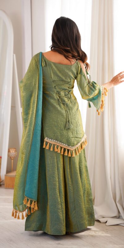 SRK 5357 Green Doremon Crush Salwar Suit Perfect for Wedding, Party, Traditional Day, Baisakhi, Karwa Chauth – . Exclusive Offer ₹2099. Delive | Casual Suits, Jump Suits, Creative suits, Designer Suits, Palazzo Suits, Party Wear Suits, Patiala Suits, Salwar suit, Straight Suits