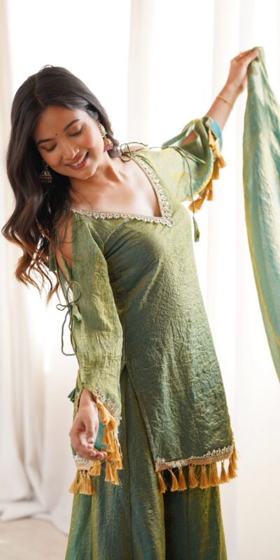 SRK 5357 Green Doremon Crush Salwar Suit Perfect for Wedding, Party, Traditional Day, Baisakhi, Karwa Chauth – . Exclusive Offer ₹2099. Delive | Casual Suits, Jump Suits, Creative suits, Designer Suits, Palazzo Suits, Party Wear Suits, Patiala Suits, Salwar suit, Straight Suits