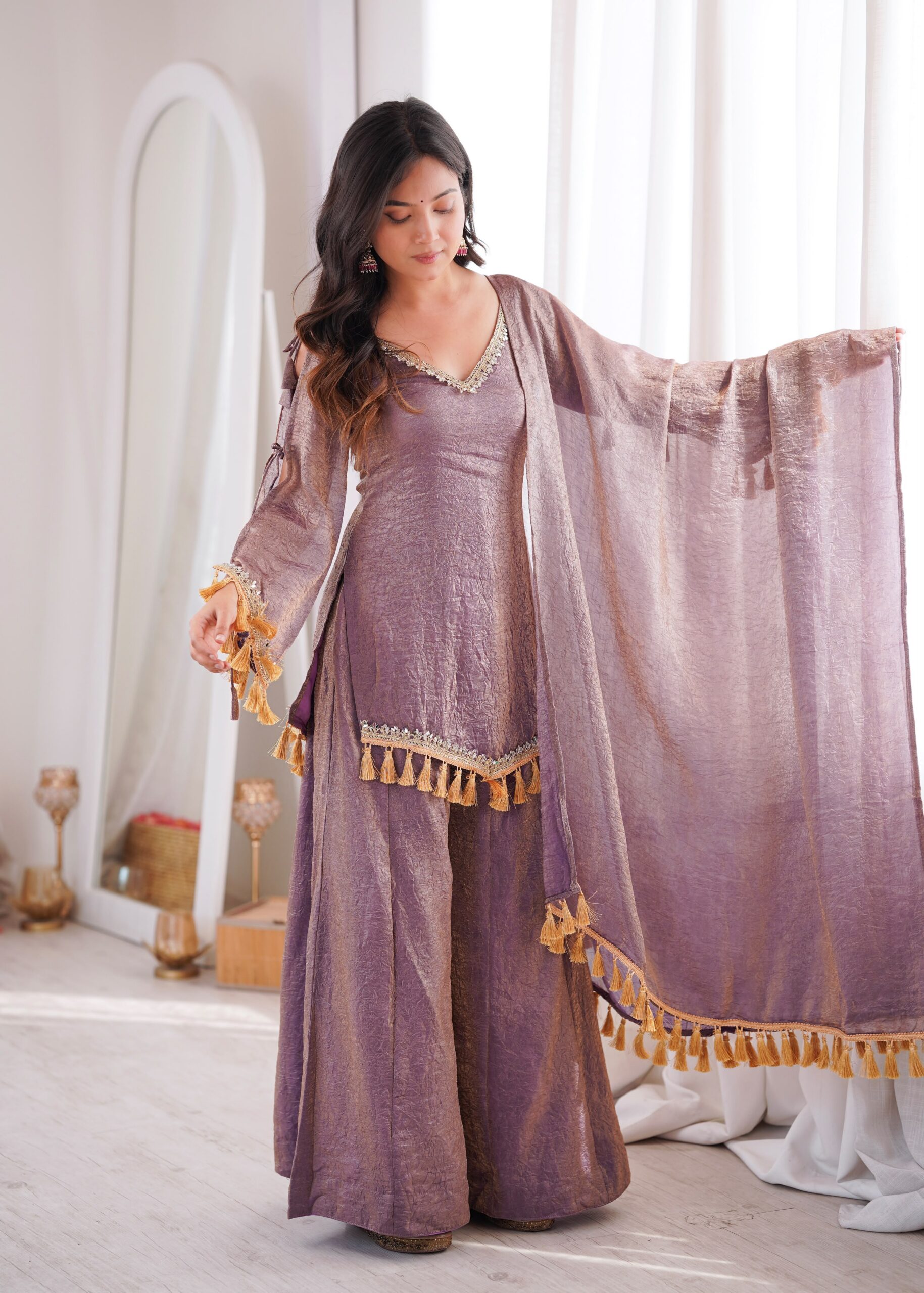 SRK 5357 Lavender Doremon Crush Salwar Suit Perfect for Wedding, Party, Traditional Day, Baisakhi, Karwa Chauth – . Exclusive Offer ₹2099. Delive | Casual Suits, Jump Suits, Creative suits, Designer Suits, Palazzo Suits, Party Wear Suits, Patiala Suits, Salwar suit, Straight Suits