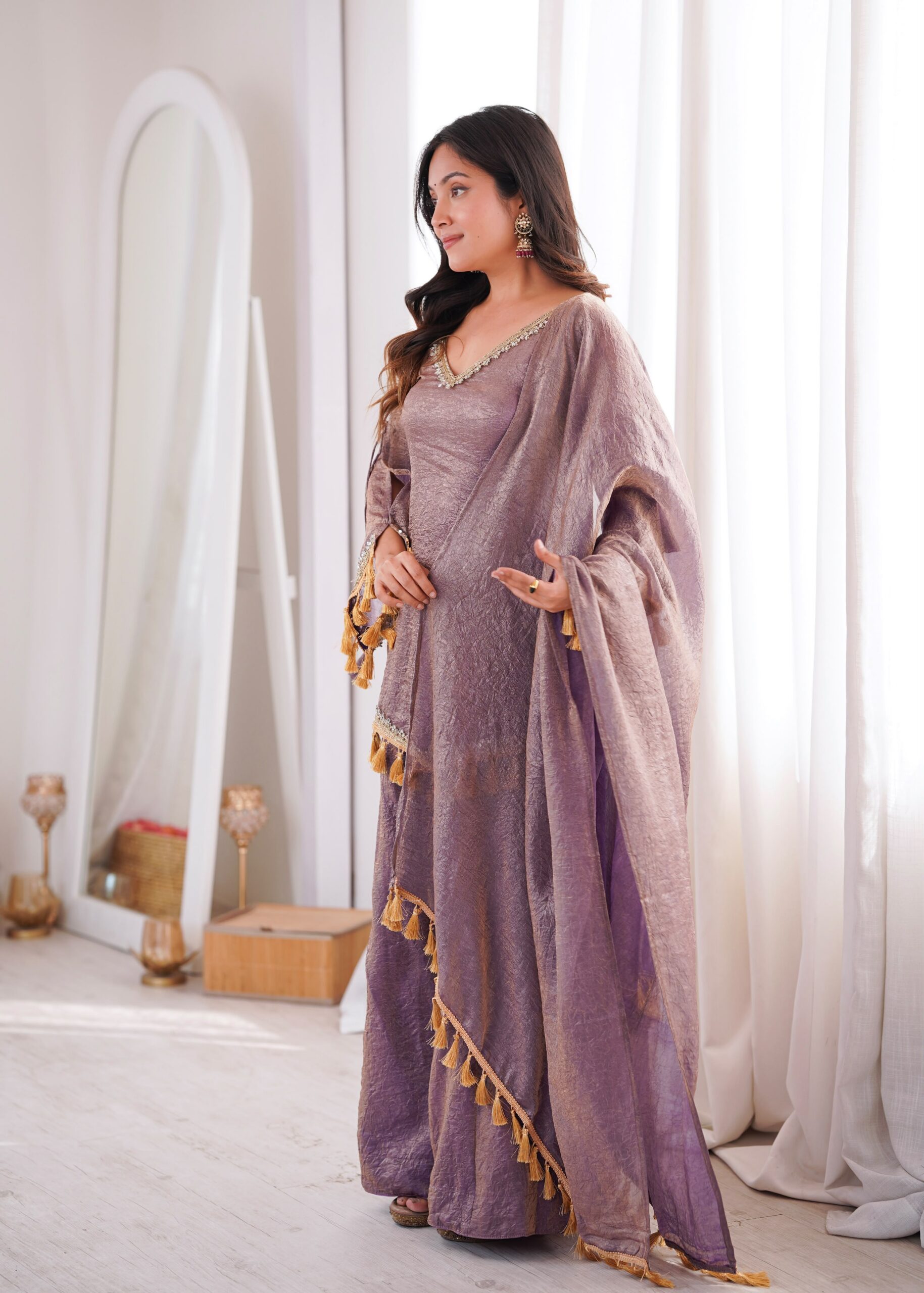 SRK 5357 Lavender Doremon Crush Salwar Suit Perfect for Wedding, Party, Traditional Day, Baisakhi, Karwa Chauth – . Exclusive Offer ₹2099. Delive | Casual Suits, Jump Suits, Creative suits, Designer Suits, Palazzo Suits, Party Wear Suits, Patiala Suits, Salwar suit, Straight Suits