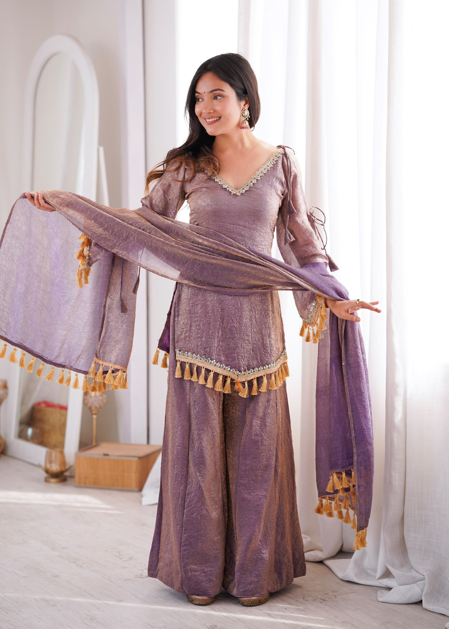 SRK 5357 Lavender Doremon Crush Salwar Suit Perfect for Wedding, Party, Traditional Day, Baisakhi, Karwa Chauth – . Exclusive Offer ₹2099. Delive | Casual Suits, Jump Suits, Creative suits, Designer Suits, Palazzo Suits, Party Wear Suits, Patiala Suits, Salwar suit, Straight Suits