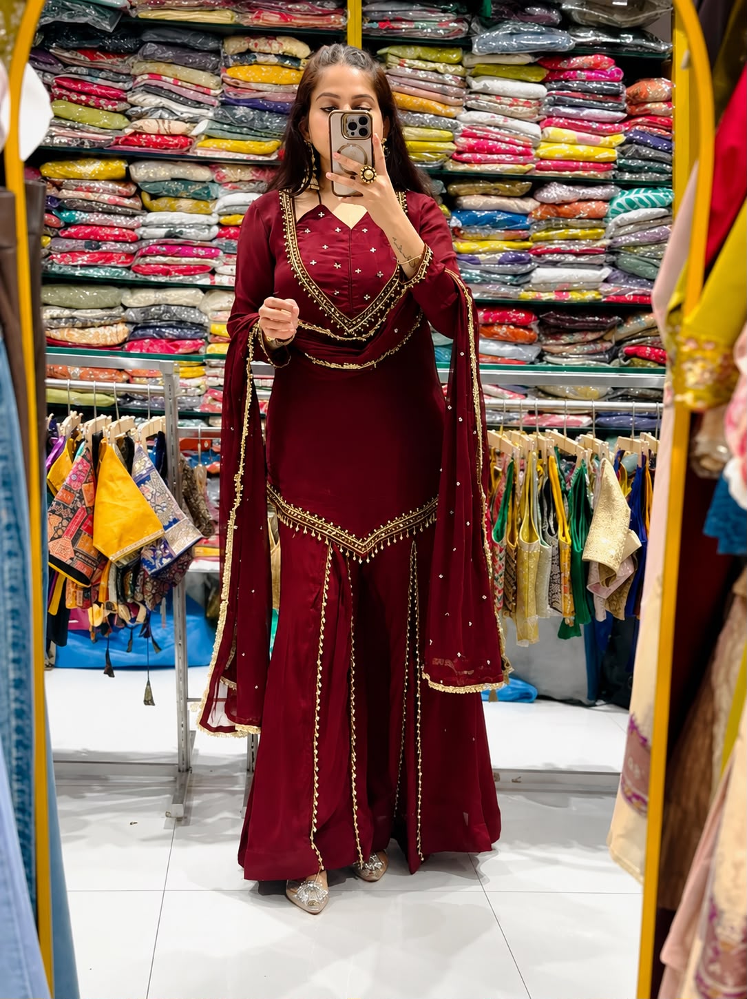 JF 054 Maroon Color Roman Silk Salwar Suit with Embroidery Work. Available at ₹2399 only. Delivery 4-6 Working Days. Shop now. | Casual Suits, Jump Suits, Creative suits, Designer Suits, Palazzo Suits, Party Wear Suits, Patiala Suits, Salwar suit, Straight Suits