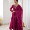 JF 056 Pink Faux Georgette Salwar Suit with Mirror Work & Embroidery Work. Get it for ₹2349. Delivery 4-6 Working Days. Shop now. | Casual Suits, Jump Suits, Creative suits, Designer Suits, Palazzo Suits, Party Wear Suits, Patiala Suits, Salwar suit, Straight Suits