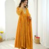 JF 056 Yellow Faux Georgette Salwar Suit with Mirror Work & Embroidery Work. Get it for ₹2349. Delivery 4-6 Working Days. Shop now. | Casual Suits, Jump Suits, Creative suits, Designer Suits, Palazzo Suits, Party Wear Suits, Patiala Suits, Salwar suit, Straight Suits