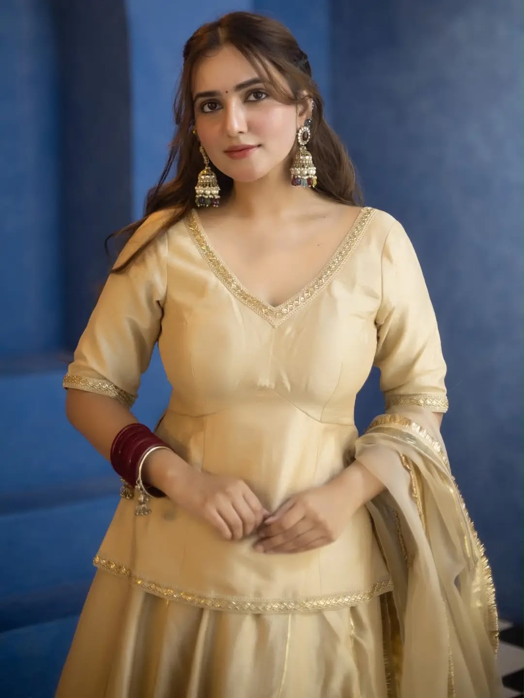 MF 541 Cream Vichitra Silk Salwar Suit with Embroidery Work. Wedding, Party, Festive, Events, Grab it for ₹2449. Delivery 4-6 Working Days. Shop now. | Casual Suits, Jump Suits, Creative suits, Designer Suits, Palazzo Suits, Party Wear Suits, Patiala Suits, Salwar suit, Straight Suits