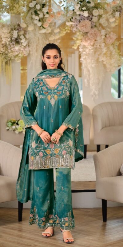 WW 1275 Firozi in Nc Moss Silk Sequins Work & Embroidery Work Salwar Suit . Festive Deal ₹2449. Delivery 4-6 Working Days. Shop now. | Casual Suits, Jump Suits, Creative suits, Designer Suits, Palazzo Suits, Party Wear Suits, Patiala Suits, Salwar suit, Straight Suits