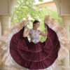 KA 5071 Maroon Rayon Embroidery Work & Cowrie Work Lehenga Choli . Grab it for ₹2849. Delivery 4-6 Working Days. Shop now. | Bollywood Lehenga, Creative Lehenga, Designer Lehenga, Embroidered Lehenga, Lehenga, Party Wear Lehenga
