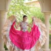 KA 5071 Pink colour Rayon Embroidery Work & Cowrie Work Lehenga Choli . Grab it for ₹2849. Delivery 4-6 Working Days. Shop now. | Bollywood Lehenga, Creative Lehenga, Designer Lehenga, Embroidered Lehenga, Lehenga, Party Wear Lehenga