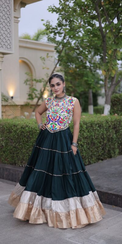 KA 5071 Teal Colour Rayon Embroidery Work & Cowrie Work Lehenga Choli . Grab it for ₹2849. Delivery 4-6 Working Days. Shop now. | Bollywood Lehenga, Creative Lehenga, Designer Lehenga, Embroidered Lehenga, Lehenga, Party Wear Lehenga