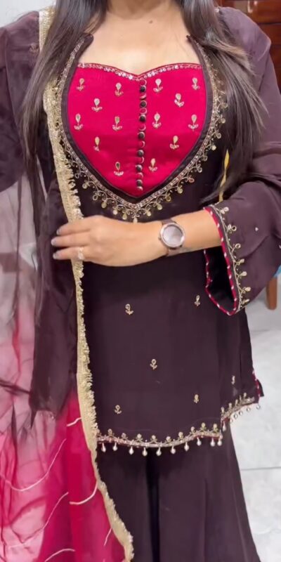 ZSR 3188 Wine French Crep Silk Salwar Suit Perfect for Wedding, Party, Engagement, Baisakhi, Pongal – . Special Price ₹2249. Delivery 4-6 Working Days | Casual Suits, Jump Suits, Creative suits, Designer Suits, Palazzo Suits, Party Wear Suits, Patiala Suits, Salwar suit, Straight Suits