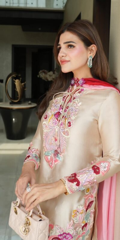 SR 1714 in Cream Embroidery Work Salwar Suit Natural Satin. Introductory Price ₹2149. Delivery 4-6 Working Days. Shop now. | Casual Suits, Jump Suits, Creative suits, Designer Suits, Palazzo Suits, Party Wear Suits, Patiala Suits, Salwar suit, Straight Suits