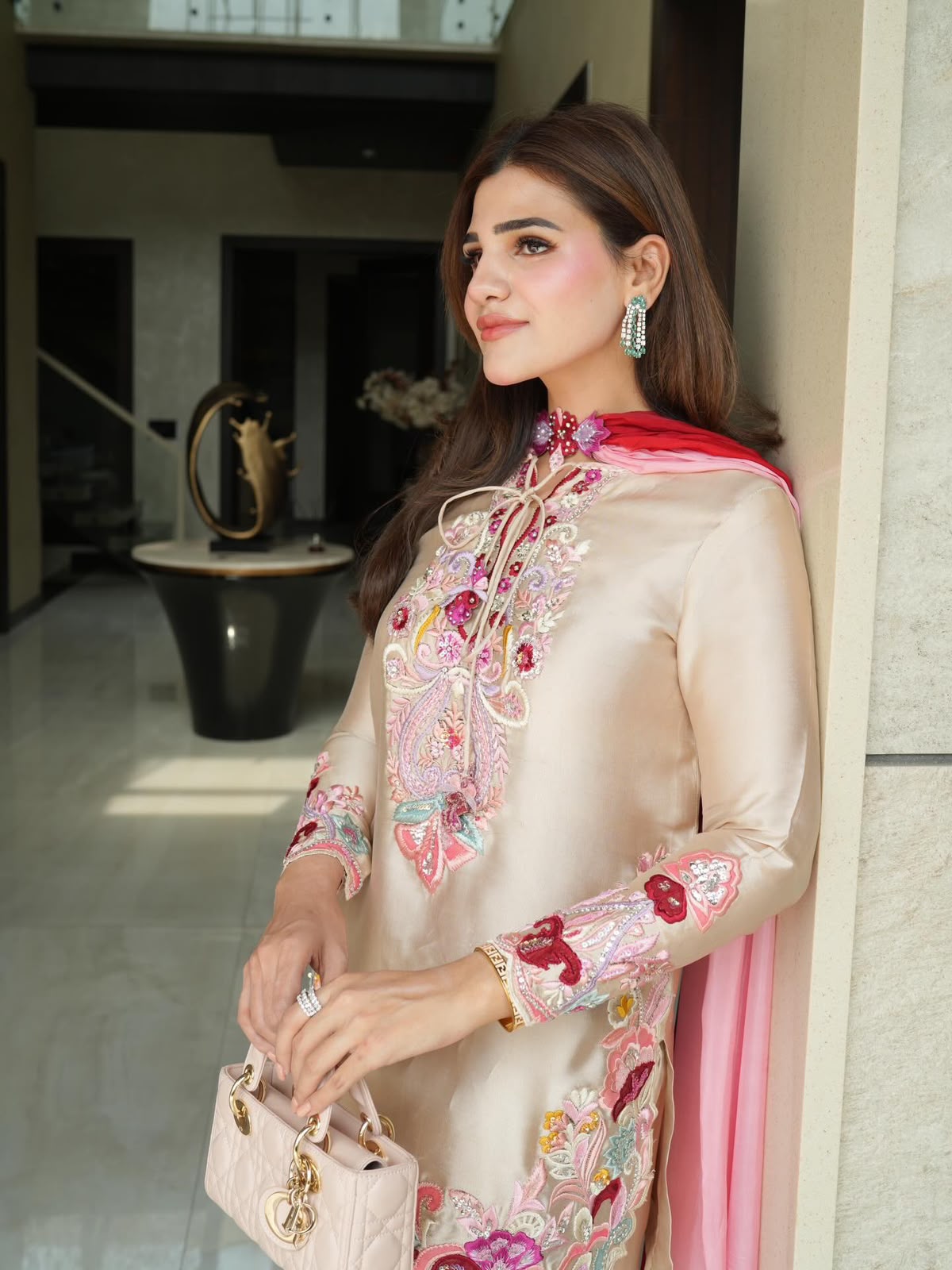 SR 1714 in Cream Embroidery Work Salwar Suit Natural Satin. Introductory Price ₹2149. Delivery 4-6 Working Days. Shop now. | Casual Suits, Jump Suits, Creative suits, Designer Suits, Palazzo Suits, Party Wear Suits, Patiala Suits, Salwar suit, Straight Suits